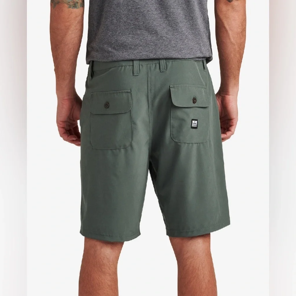 NWT Reef Medford Hybrid Boardshort Shorts Thyme Green